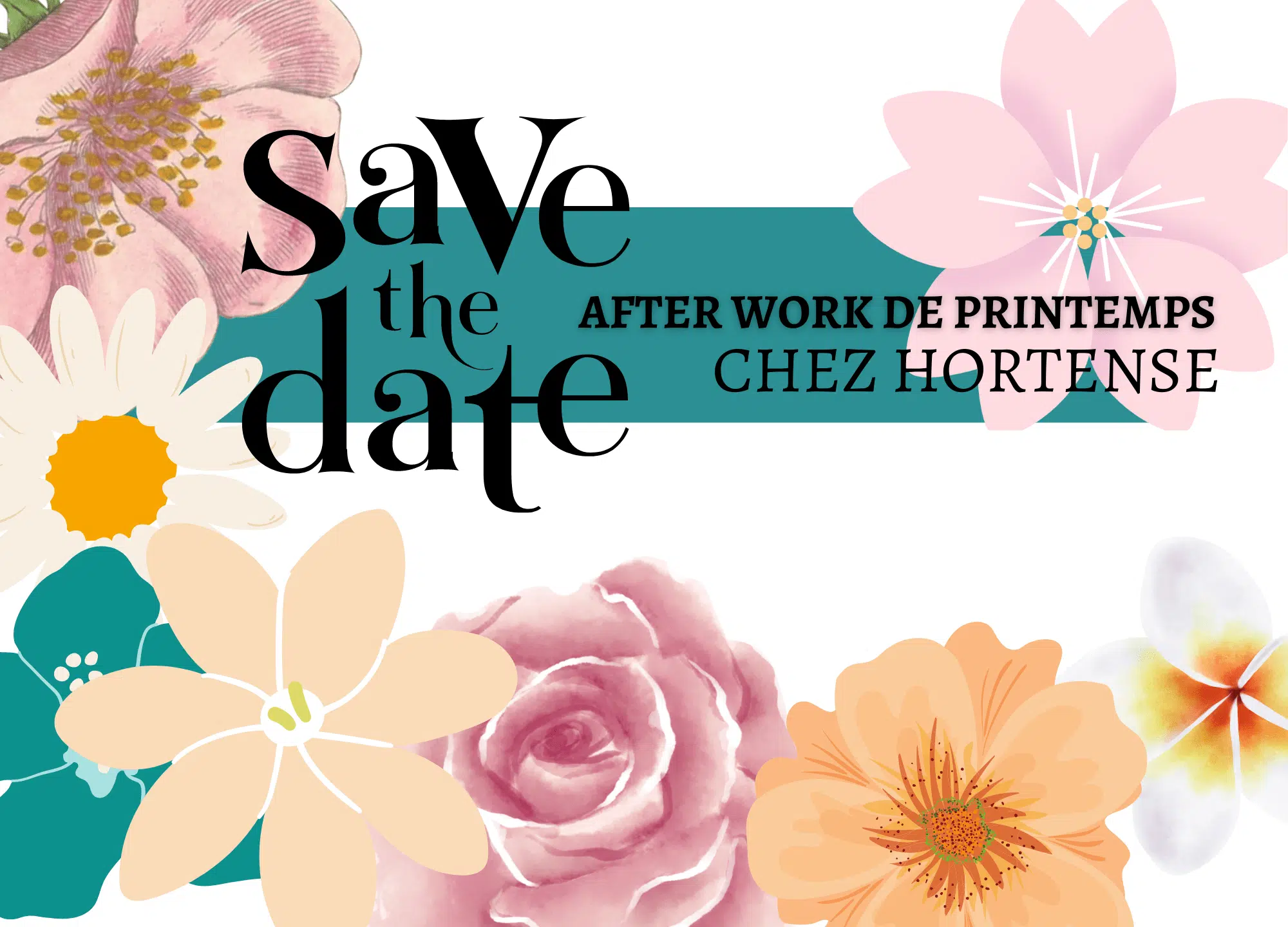 visuel annonce afterwork de printemps Plurielle assurance